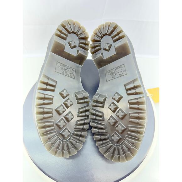 Dr. Martens Adrian Snaffle Quad Womens Size 6 Platform Loafers Black Cow Print - Picture 7 of 8